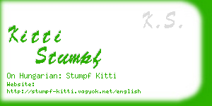kitti stumpf business card